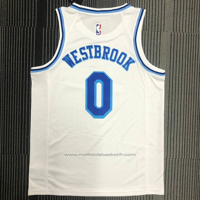Maillot Los Angeles Lakers Russell Westbrook #0 Classic 2019-20 Blanc